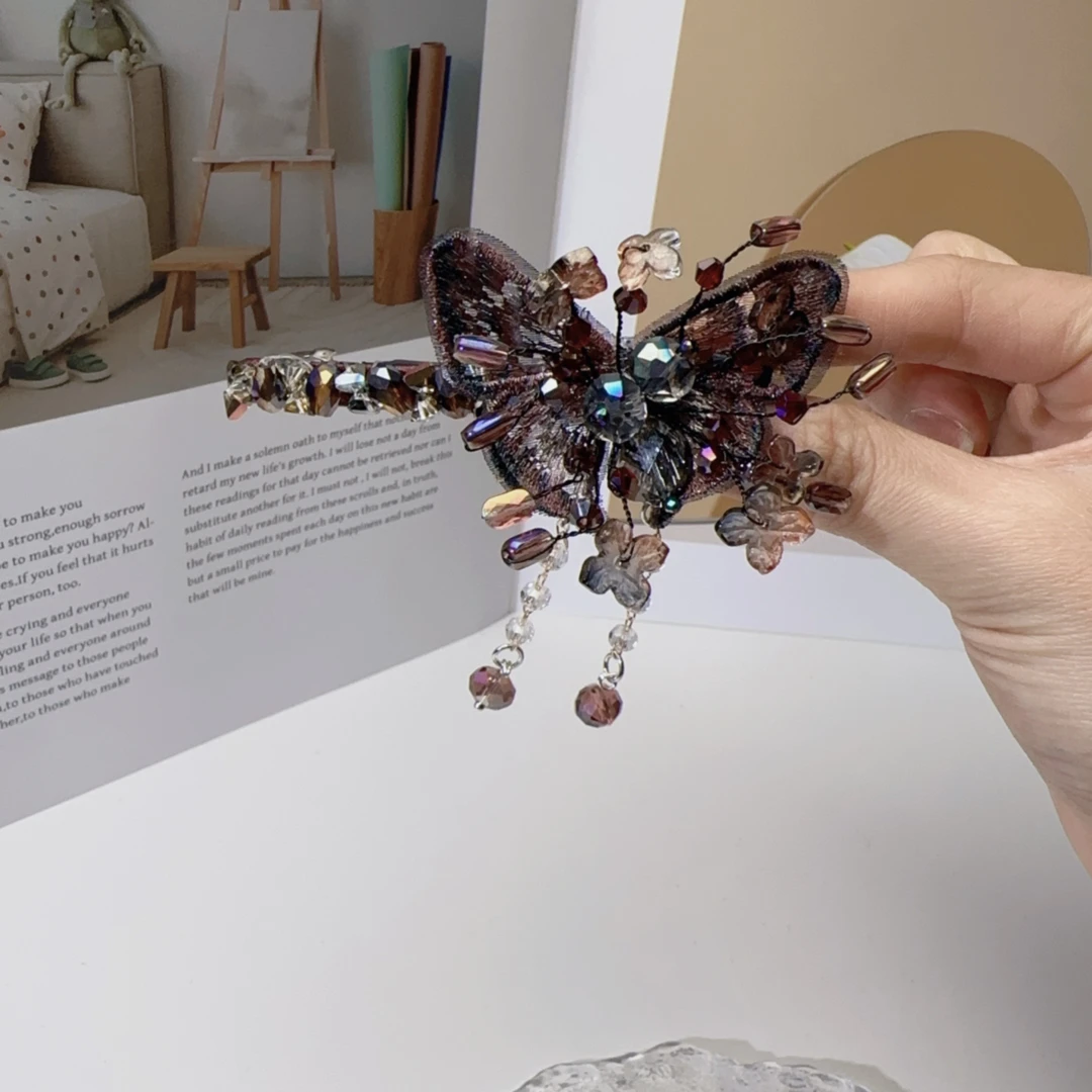 A8433编号紫莹轻奢发饰《弹簧夹》