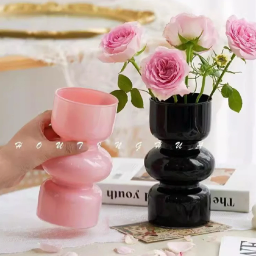 玻璃花瓶ins风民宿简约创意客厅餐桌面插花装饰摆件