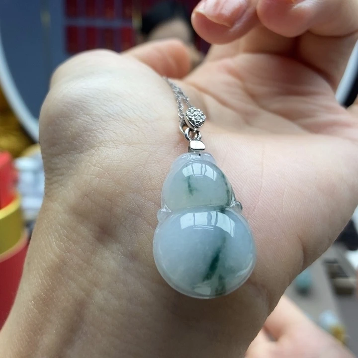 翡翠银S925镶嵌颈饰吊坠3