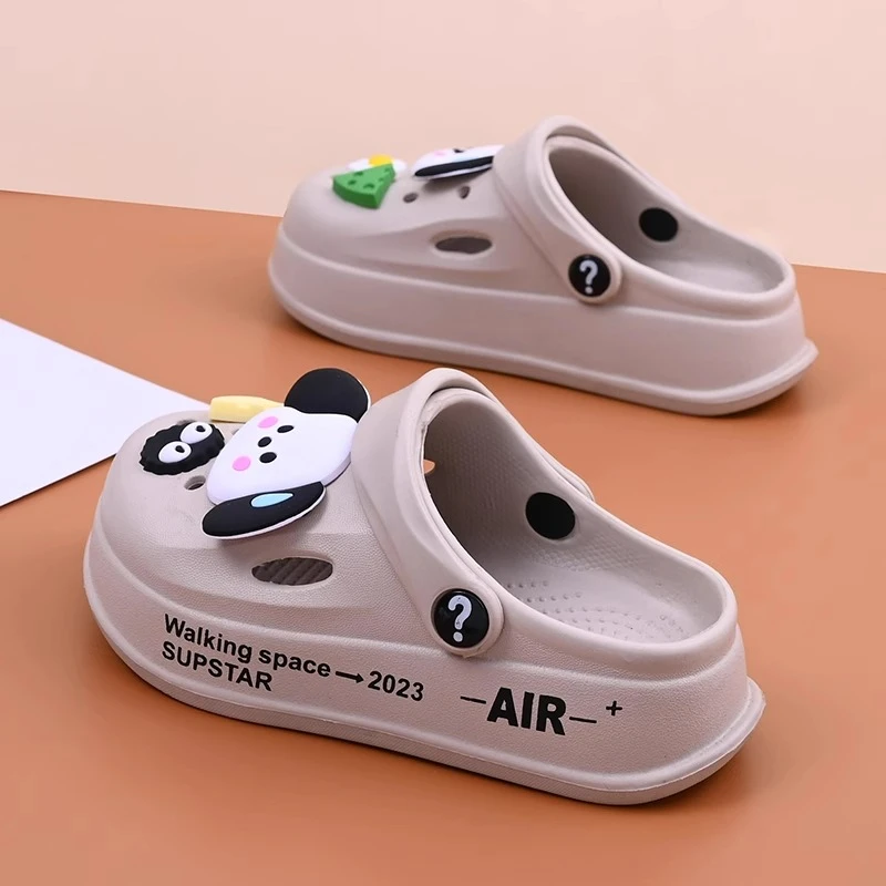 儿童洞洞鞋夏季男童2025新款凉鞋厚底防滑外穿男孩中大童沙滩凉拖