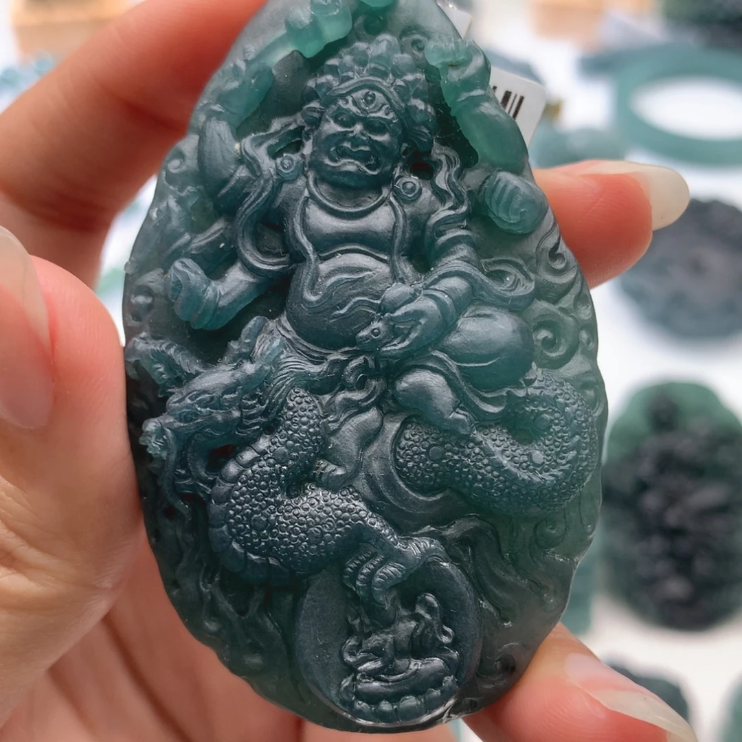 指***灯定制翡翠未镶嵌毛货不退不换