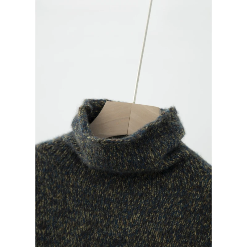 花纱高领时髦百搭冬套头针织衫ZZS4K1414