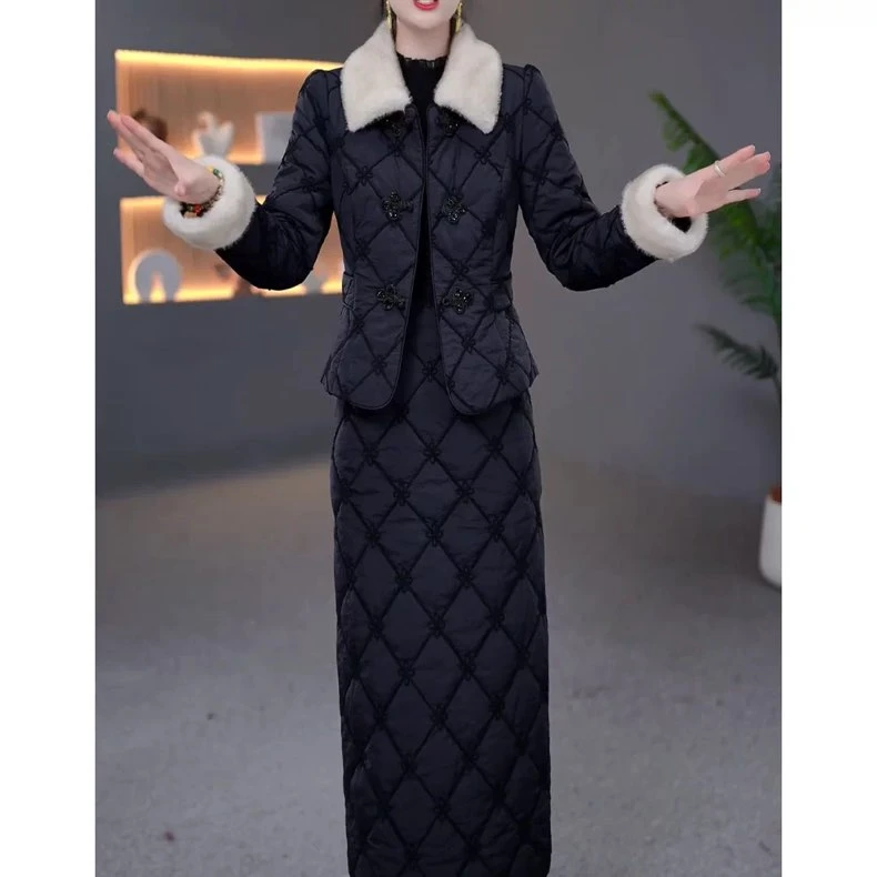 通勤轻熟时尚套装显瘦连衣裙修身时尚2025秋冬季新款修身显瘦