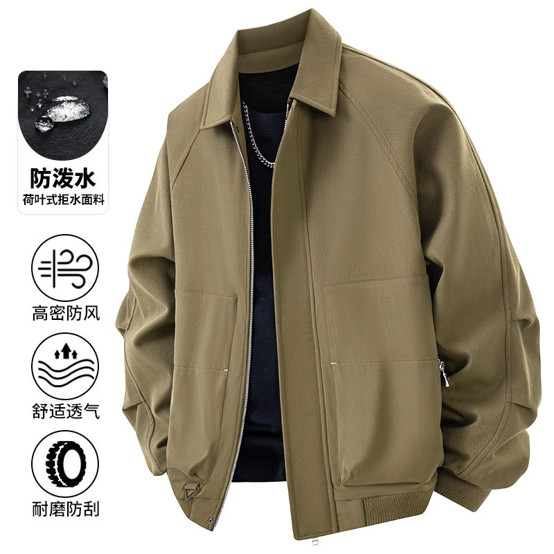 稻草人美式复古工装夹克男2025春秋季薄款休闲百搭潮牌外套情侣款