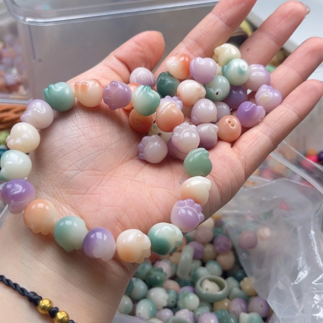 吊坠白玉菩提d x02/12mm/40颗猫爪瑕