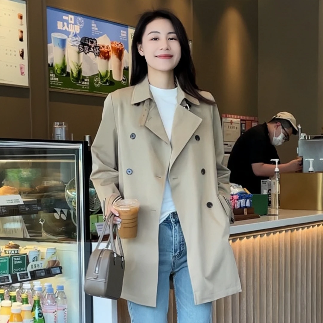 【高知风衣】Mayya Plus麦芽定制轻奢气质显瘦百搭梭织风衣32436686