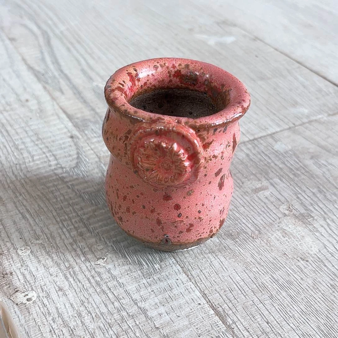 泥塑古镇炻陶花盆