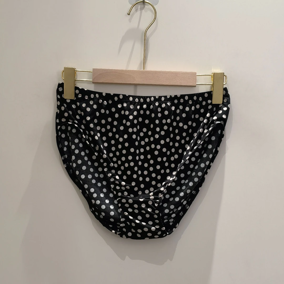 桑蚕丝中腰三角短裤女士全真丝针织女款内裤3条1组随机花色1301s