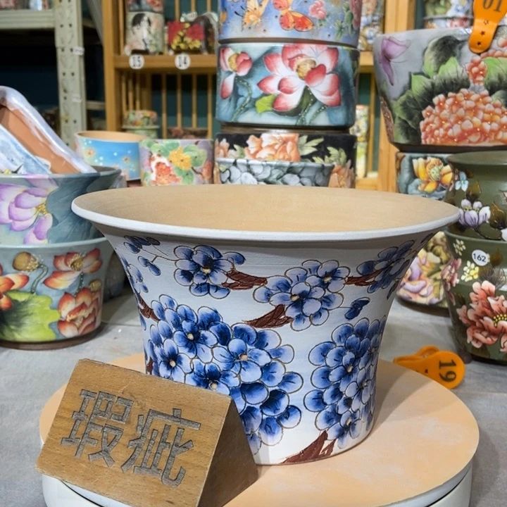 红陶景德镇艺术手绘作品