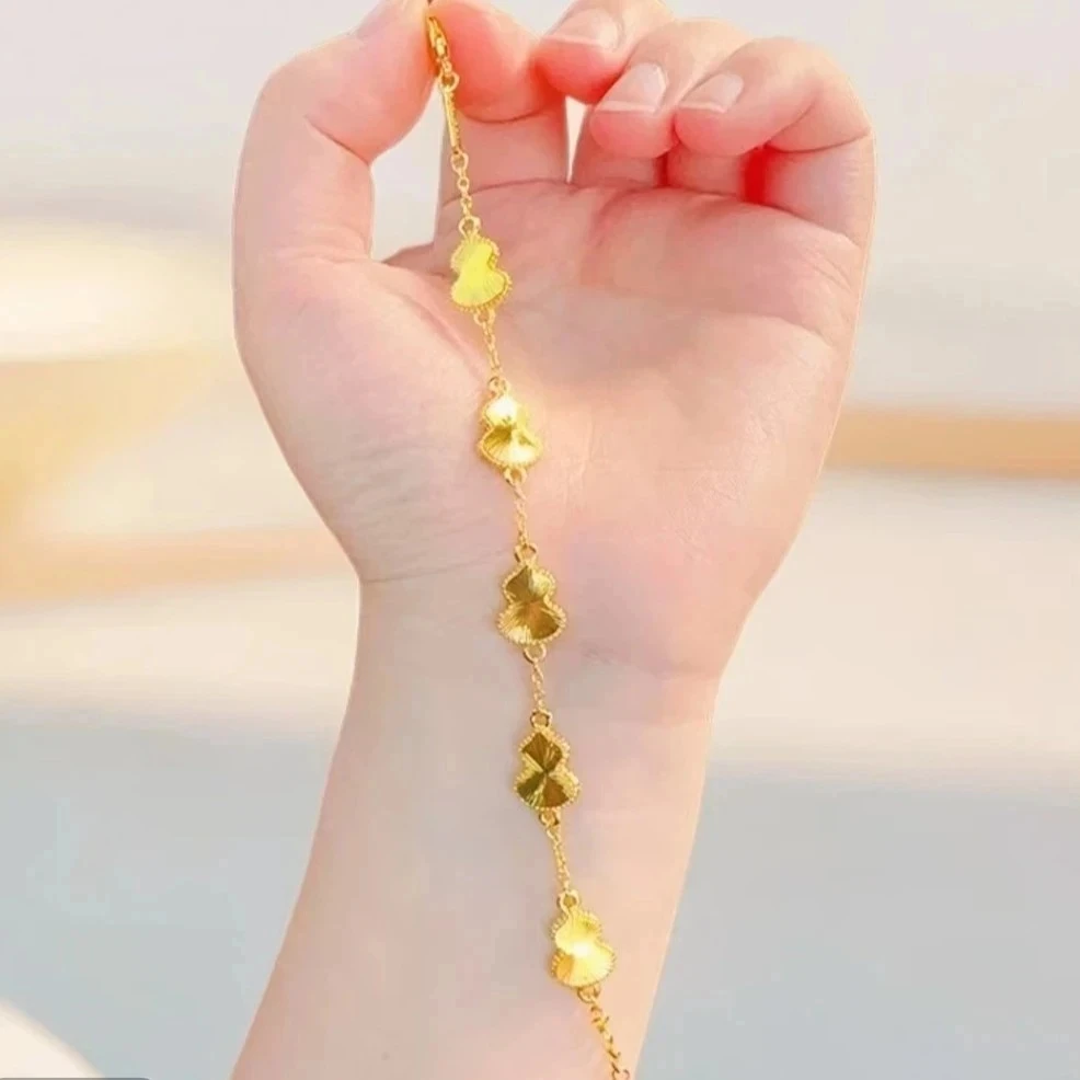 铜合金手链 优葫芦手链雷射爆闪精致小众高级感0302