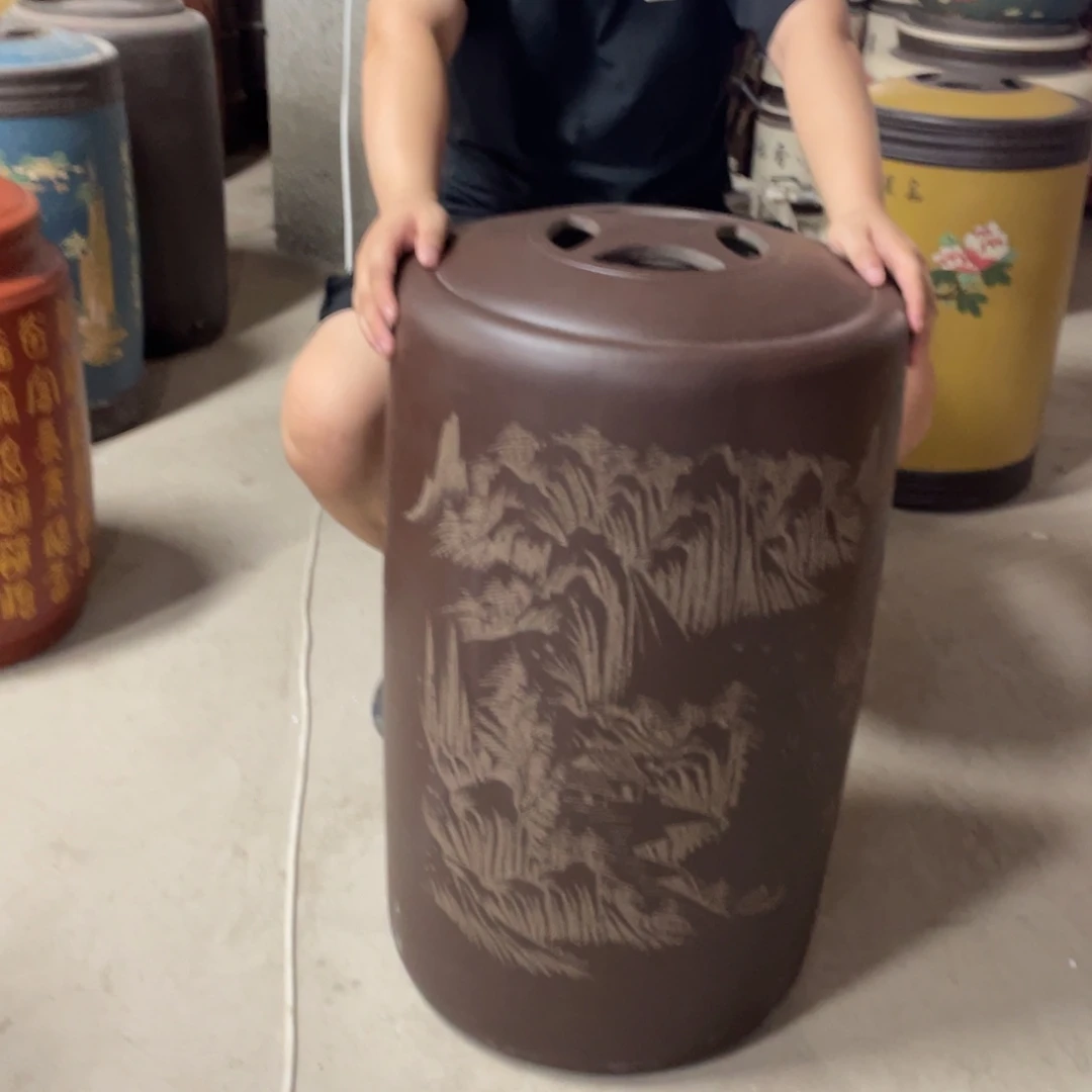 宜兴原矿紫砂茶叶罐