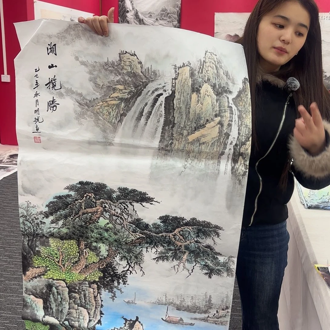 国画国画纯手工作品