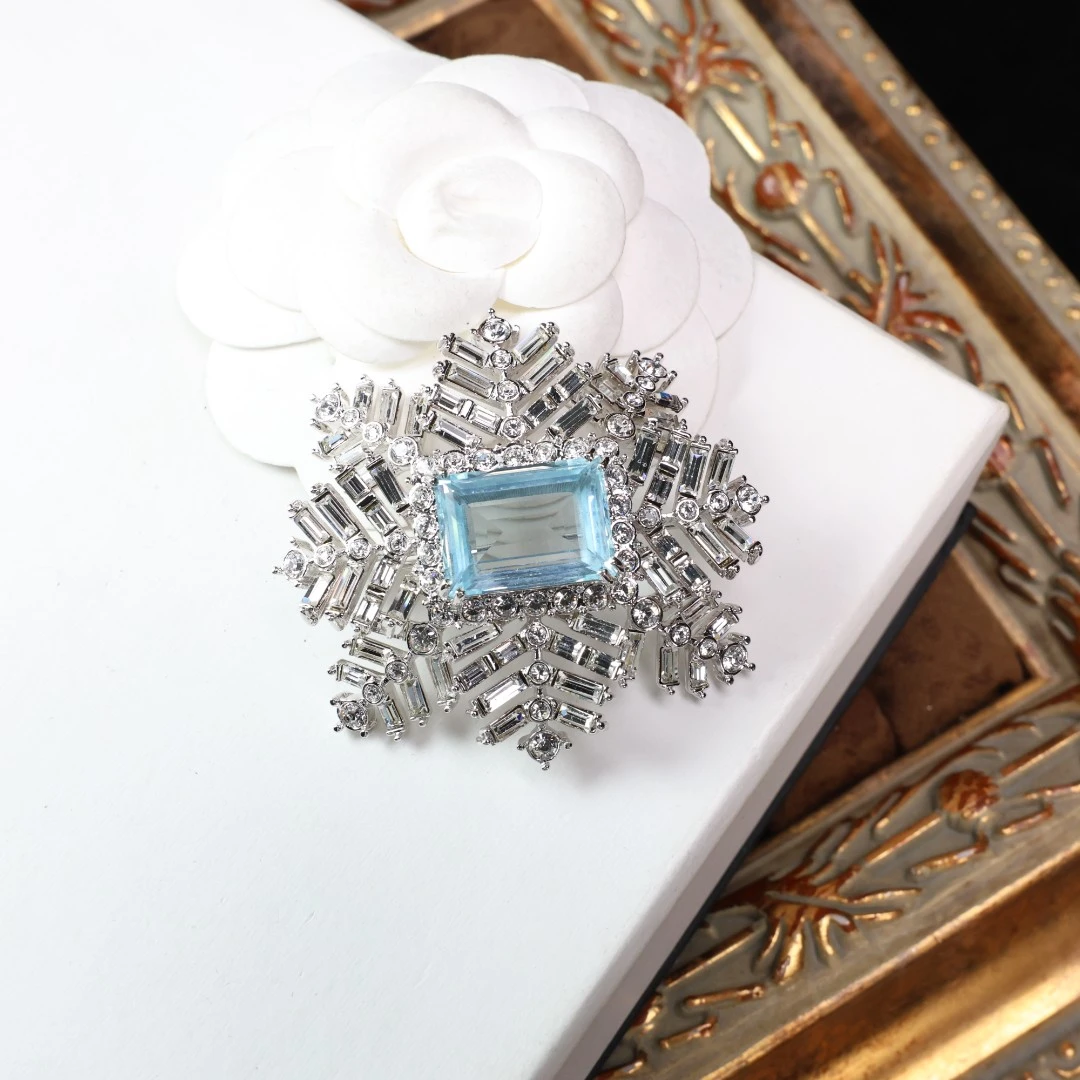 合金胸针 柚礼中古/雪花胸针cx510463