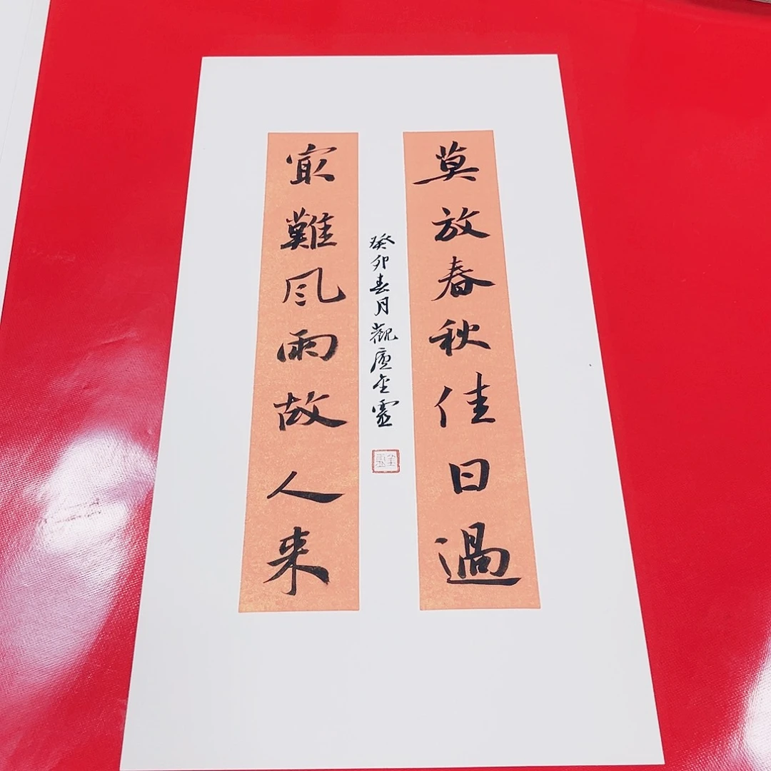 书法王金灵作品小联二平尺