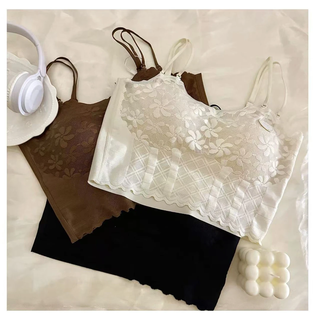 女士花纹美背背心