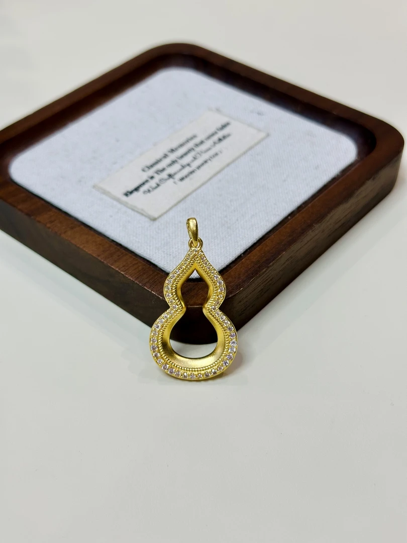 999足金5G工艺黄金福禄双全葫芦吊坠