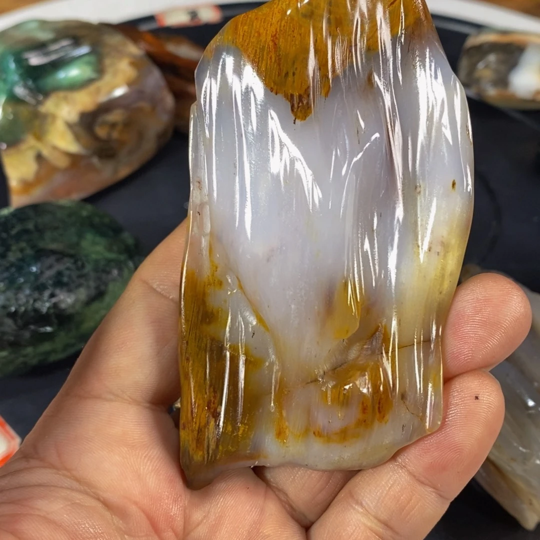 硅化玉未镶嵌珠宝奇石