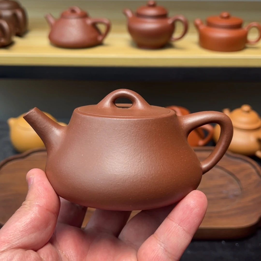 紫砂茶壶200cc底槽清柱瓢
