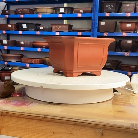 T***秦紫砂花盆宜兴紫砂工艺品