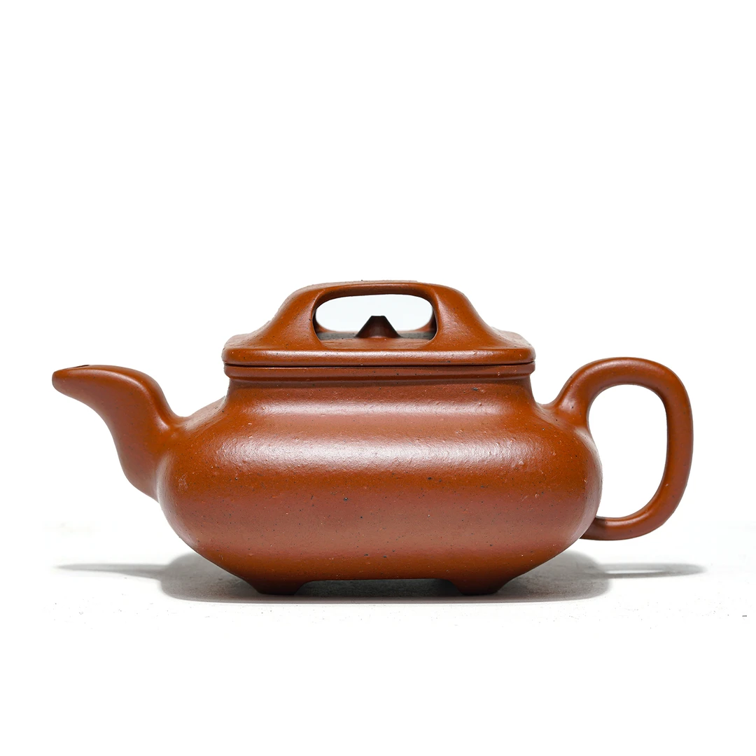 原矿黄龙山朱泥牛盖四方传炉200cc