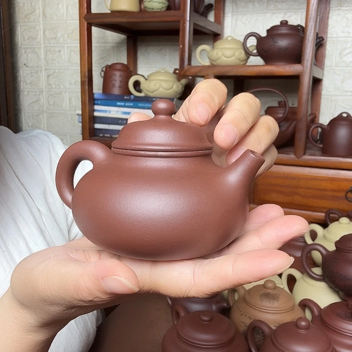 茶壶紫砂容天240cc半手工