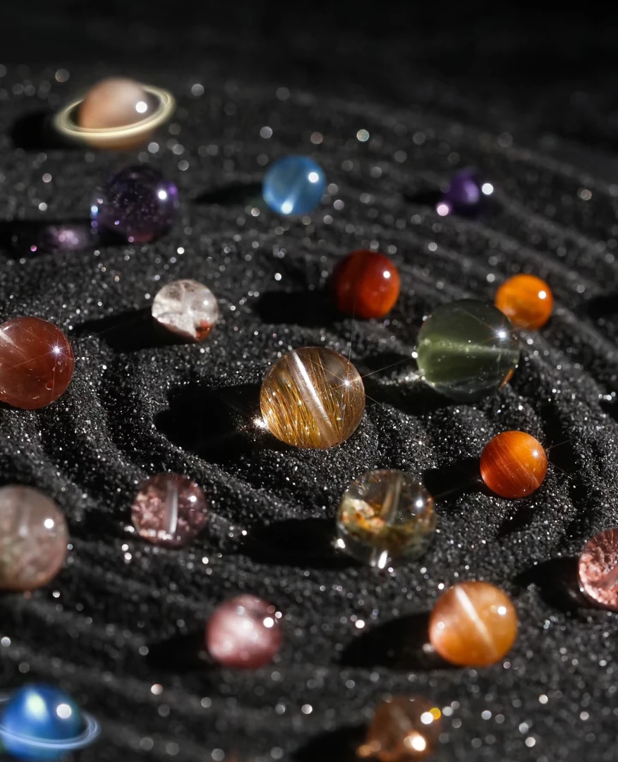 扣数字下单天然水晶，原创设计，默认微瑕