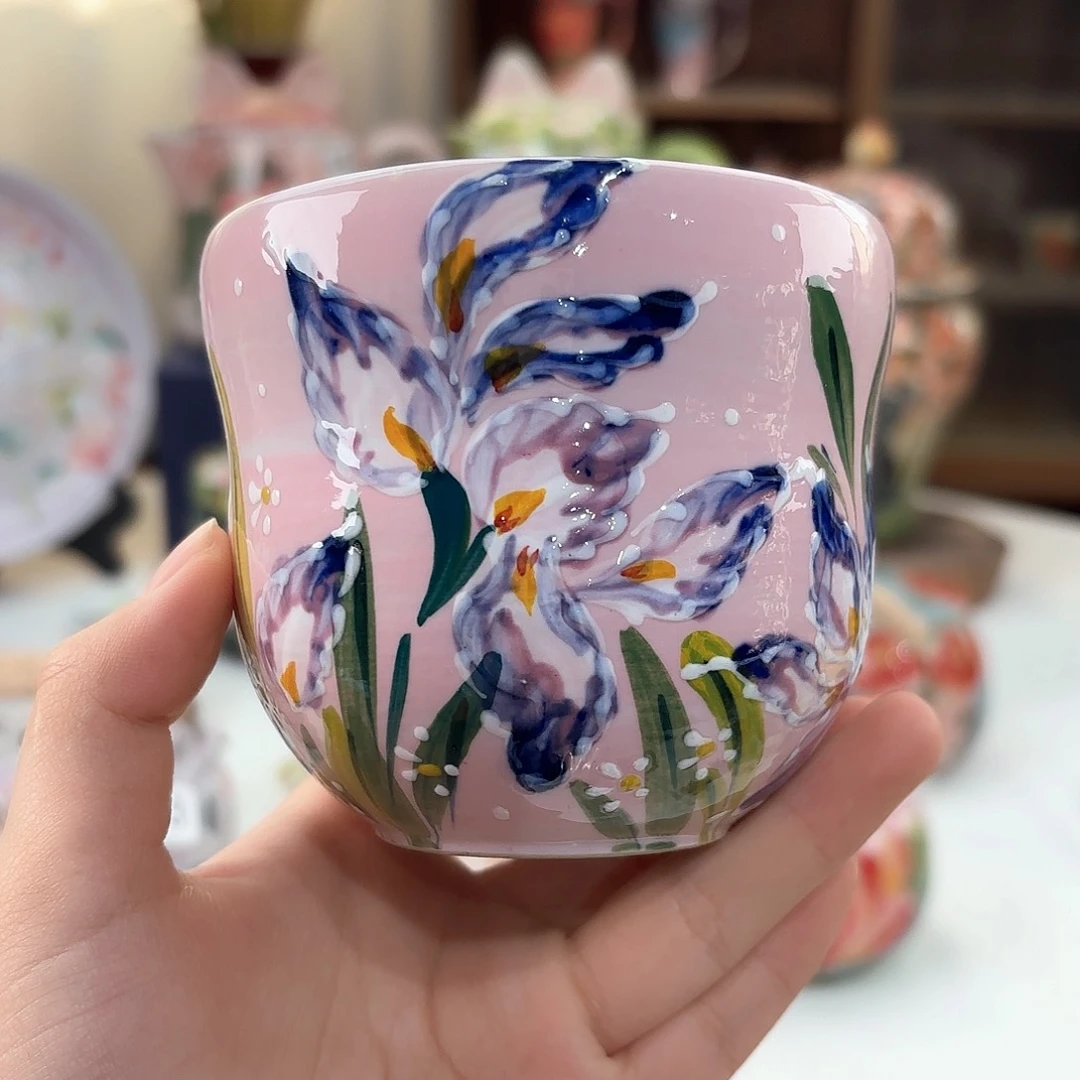 装饰景德镇手绘高温釉下彩陶瓷茶具