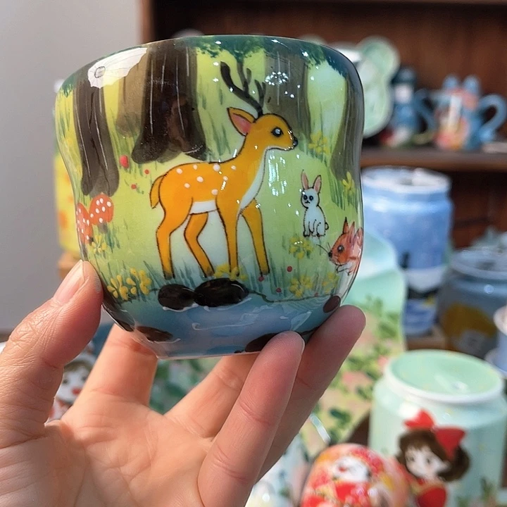 陶景德镇釉下手绘陶瓷