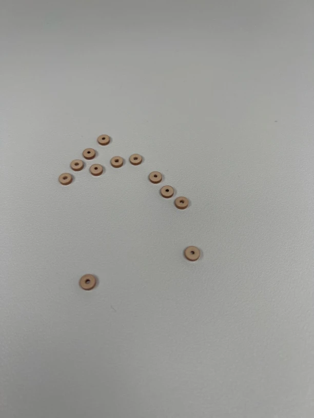 牛皮隔片宽6mm2mm（一套12颗）梅林铁核橄榄核隔片