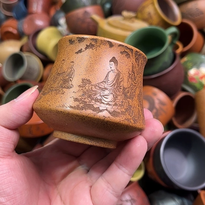 紫砂茶杯全手工紫砂主人杯