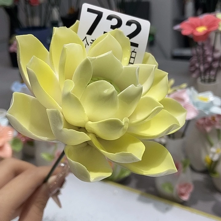 陶瓷纯手工捏花设计
