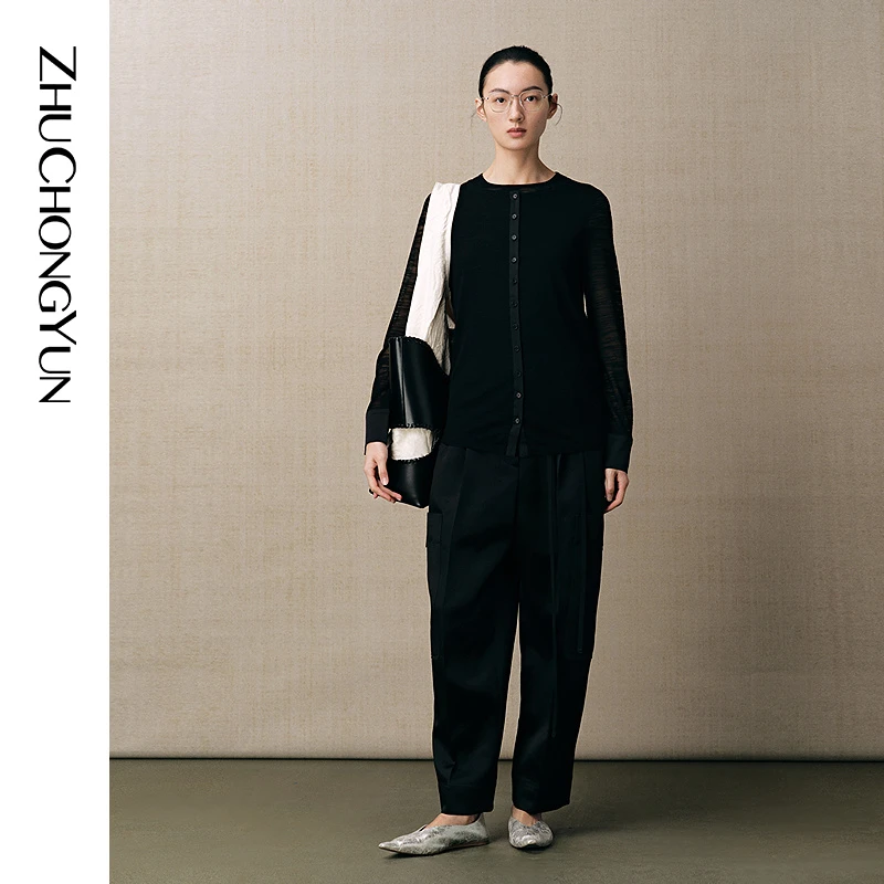 【大秀同款】ZHUCHONGYUN2025夏新款新中式打底上衣C1FZ2756M