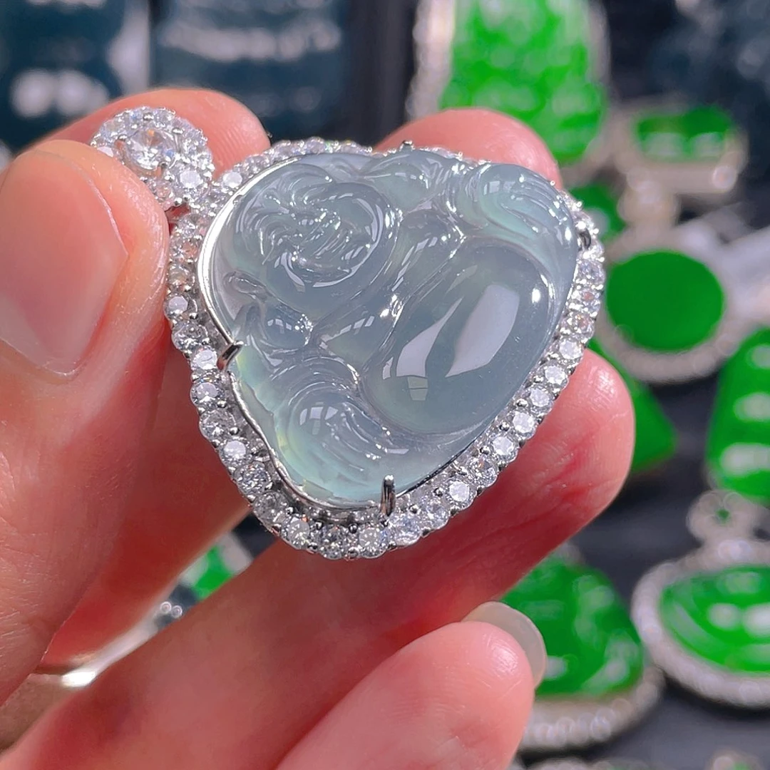 翡翠未镶嵌吊坠(不含链)