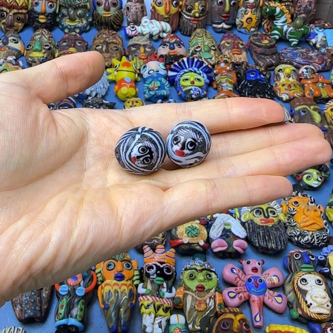 琉璃非金属脸珠一个