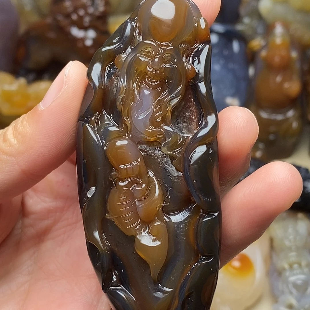 玛瑙/玉髓未镶嵌把件