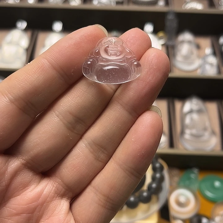 石英质玉佛公未镶嵌