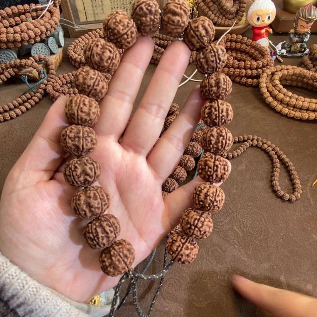 吊坠金刚菩提精挑孤品五星双龙手持