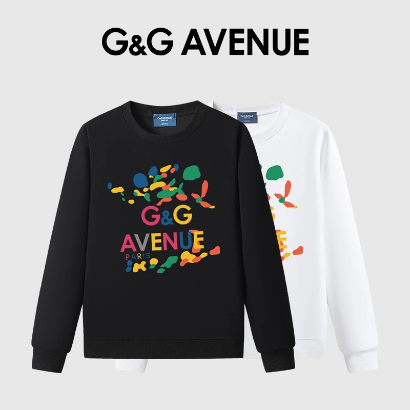 法国G&G AVENUE轻奢潮流秋季上衣休闲圆领卫衣男女同款-GW2523157