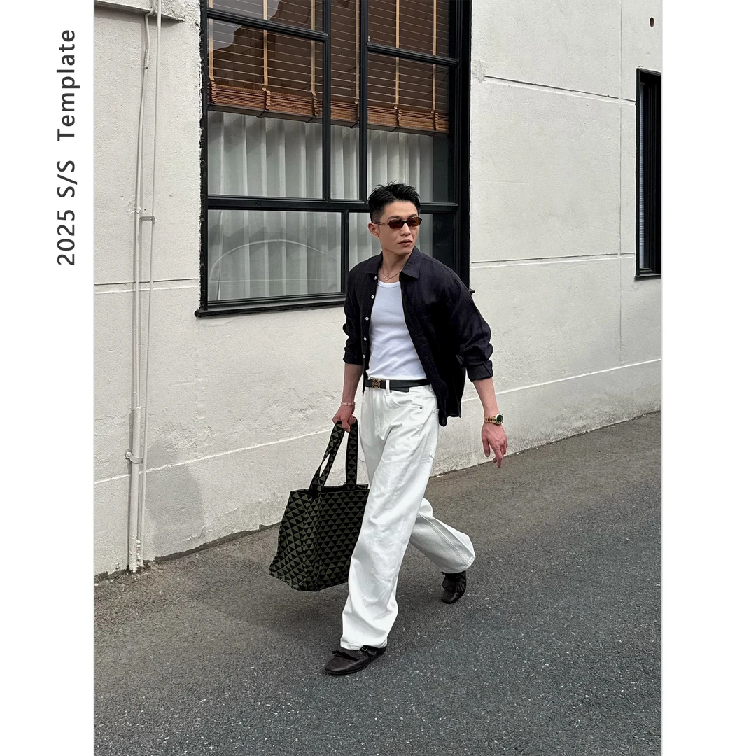ERICLASSY “亚麻之夏 惬意至上”100%亚麻纯色长袖衬衫