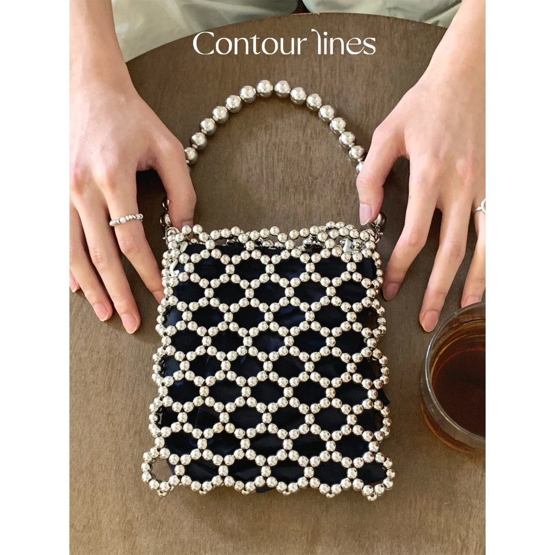 CONTOUR LINES【珠珠小斜挎】高级感精致夏天小包包手机包