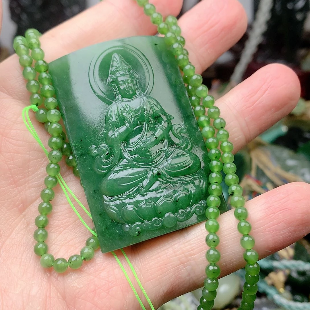 和田玉未镶嵌颈饰贵*