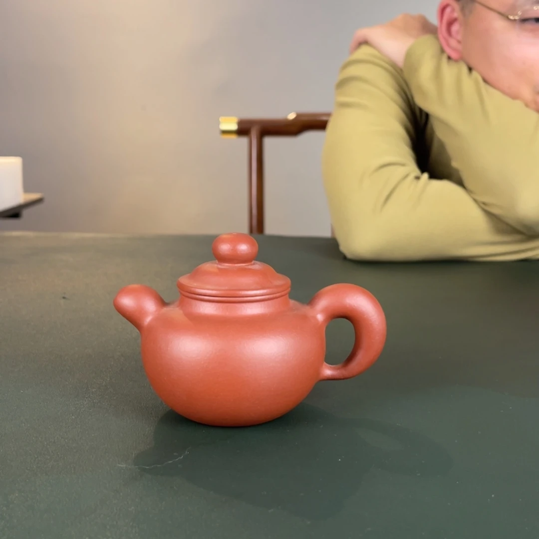 茶壶紫砂红降坡沁泉壶