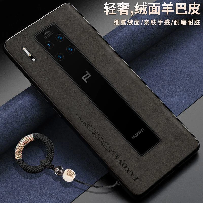 羊巴皮华为mate30RS保时捷手机壳LIO-AN00P硅胶超薄全包简约男女