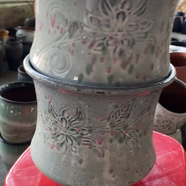 粗陶花盆高19口径20