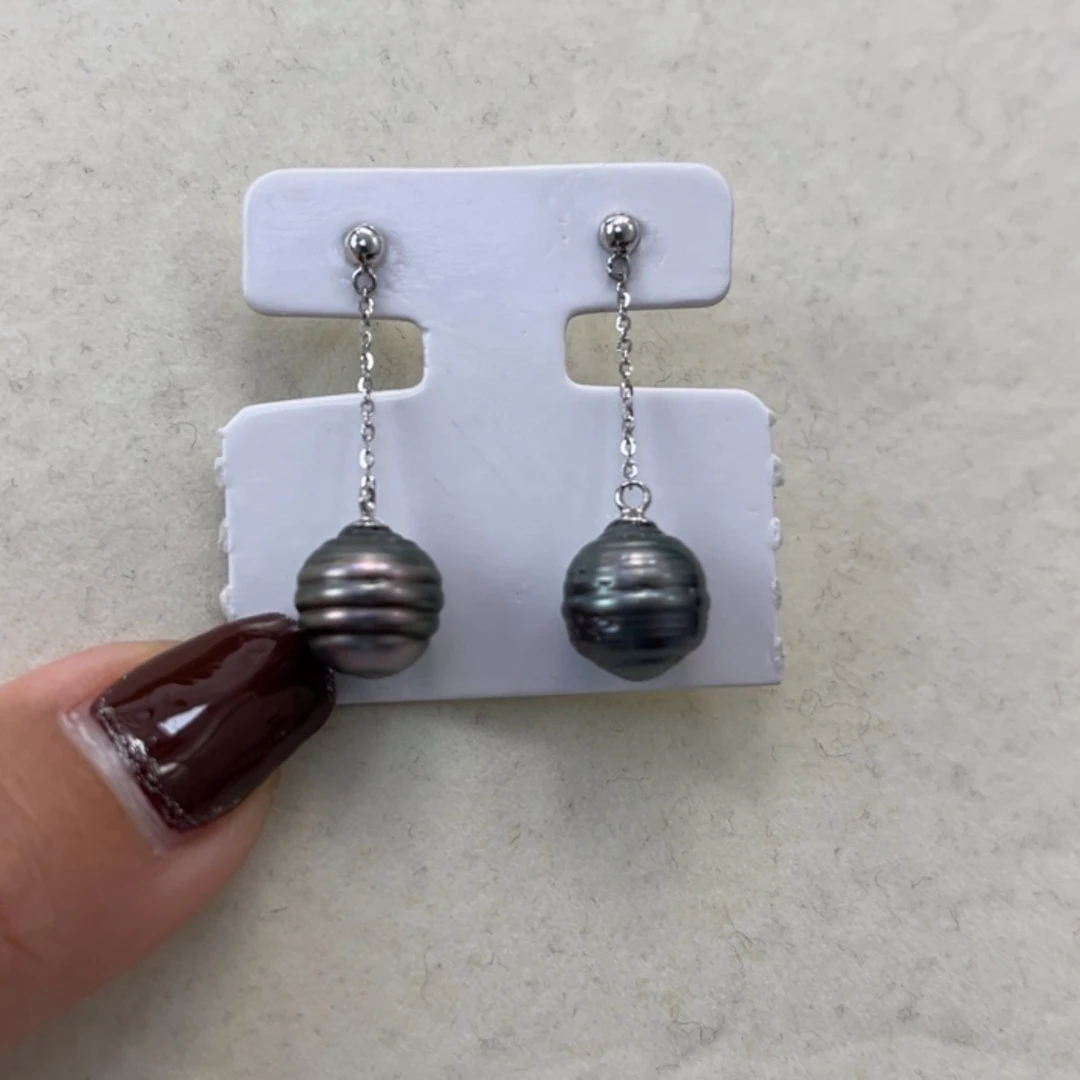 【闪购商品】海水珍珠耳饰银S925镶嵌