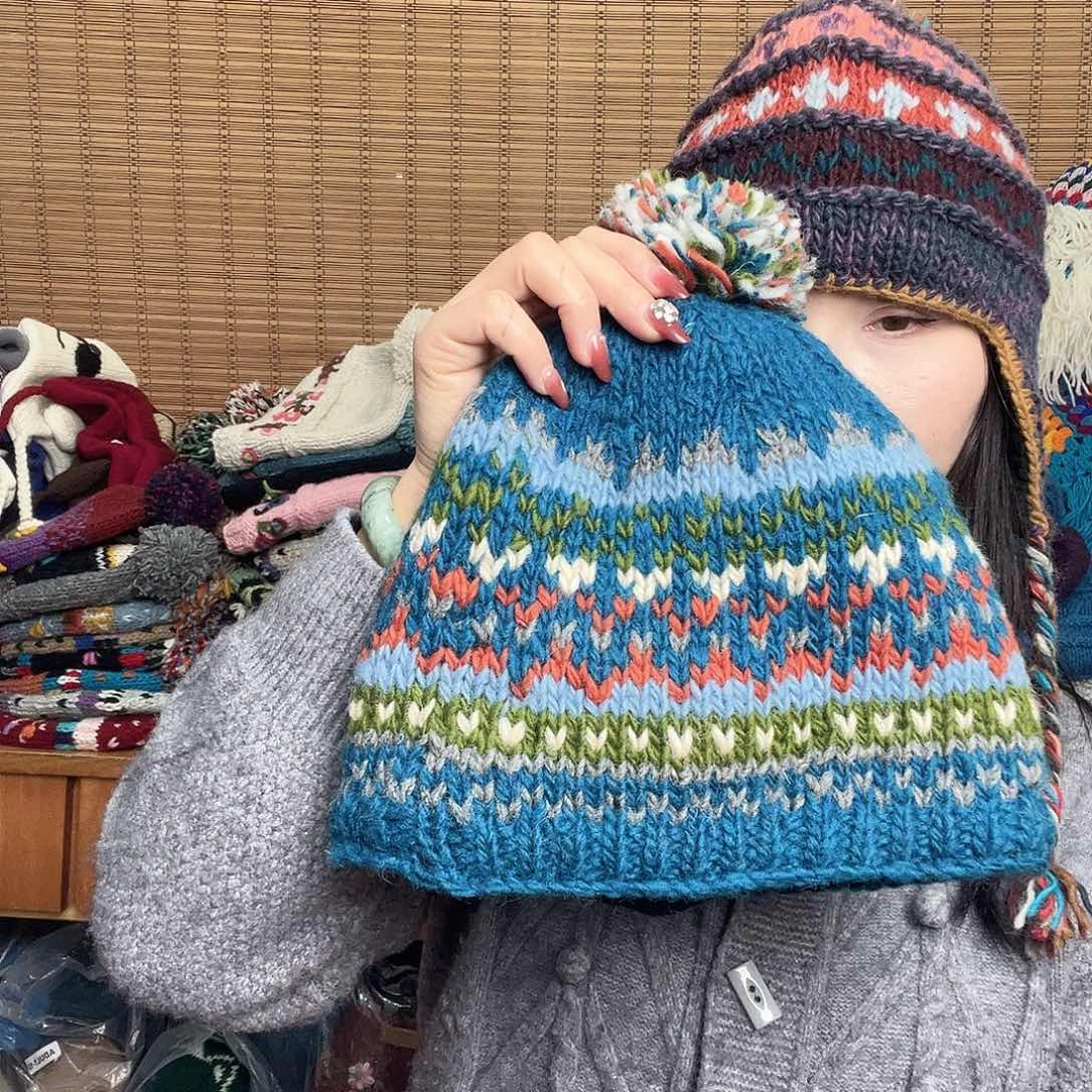 羊毛尼泊尔纯手工帽子548