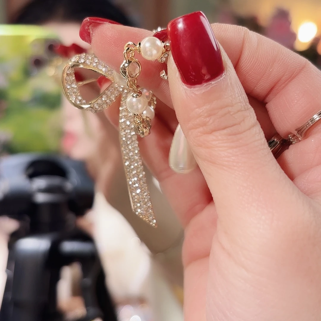 琉璃纯铜合金胸针