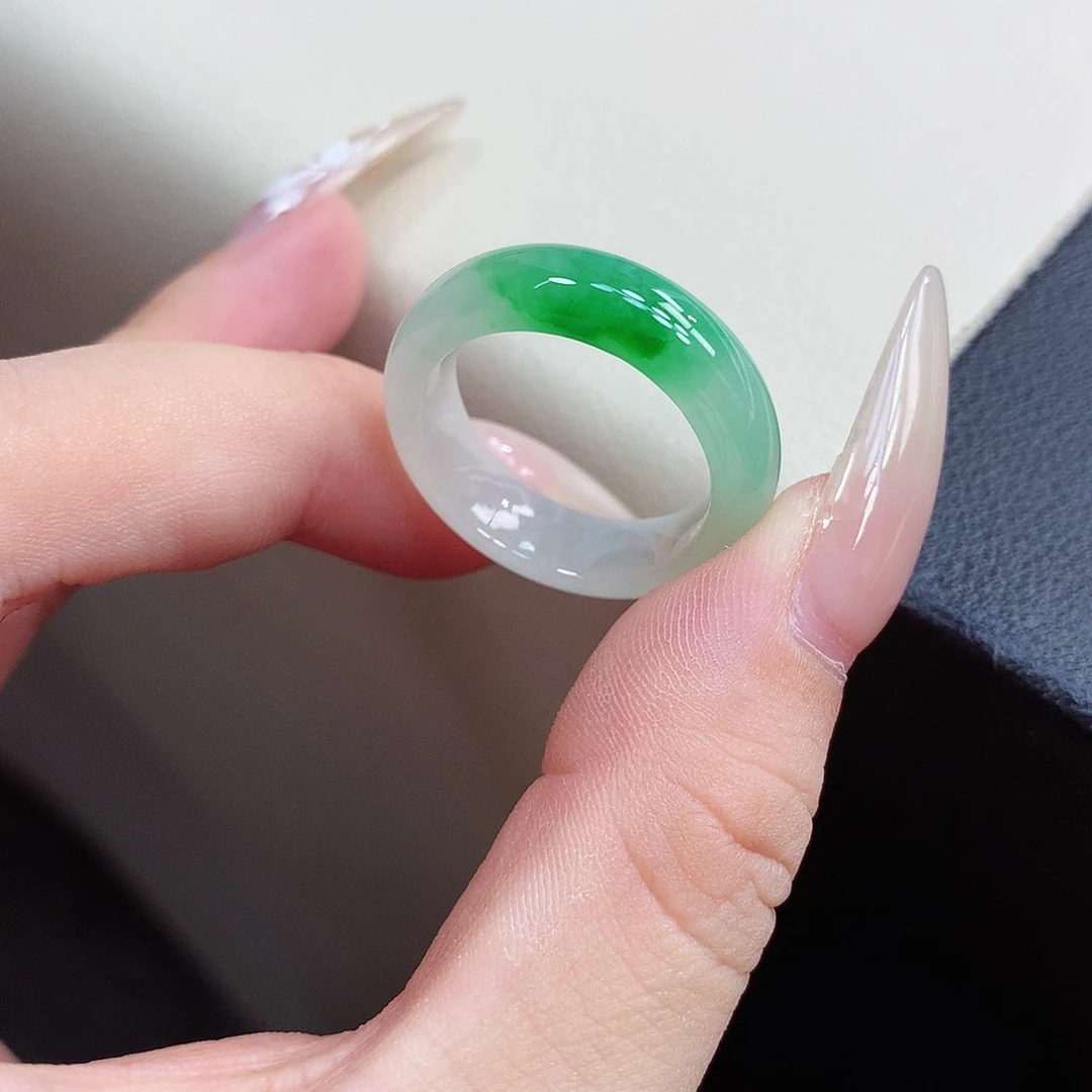 未镶嵌戒指翡翠17-18号