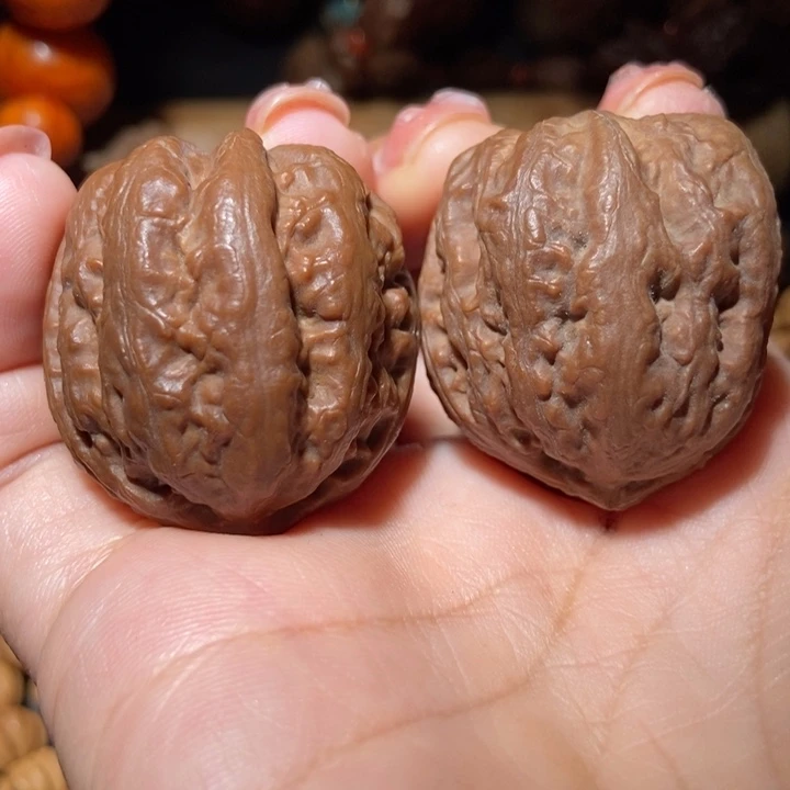 把件文玩核桃东北楸子小雪49