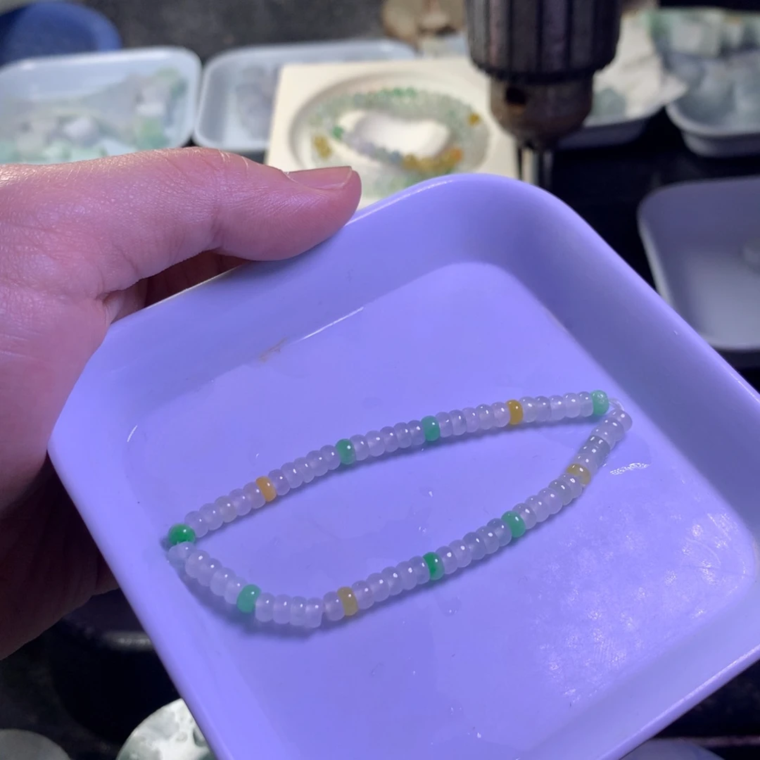 翡翠手链未镶嵌8***1小卡手串